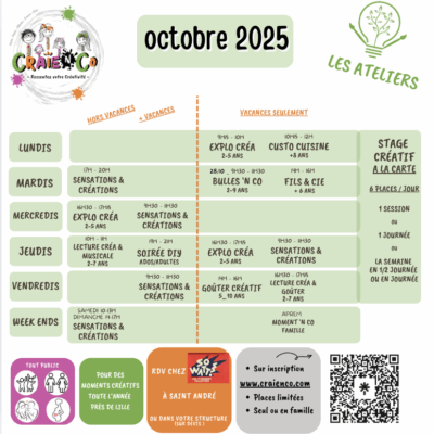 Stage créatif à la carte