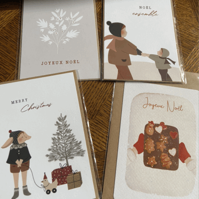 Cartes de Noel ' Papier Poetic '