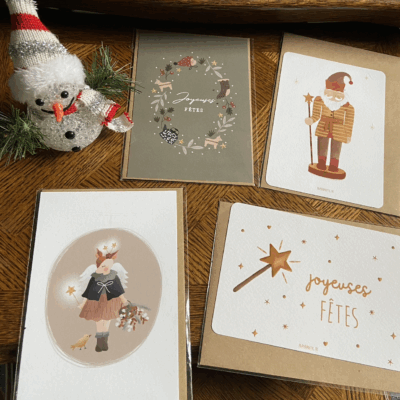Cartes de Noel ' Papier Poetic '
