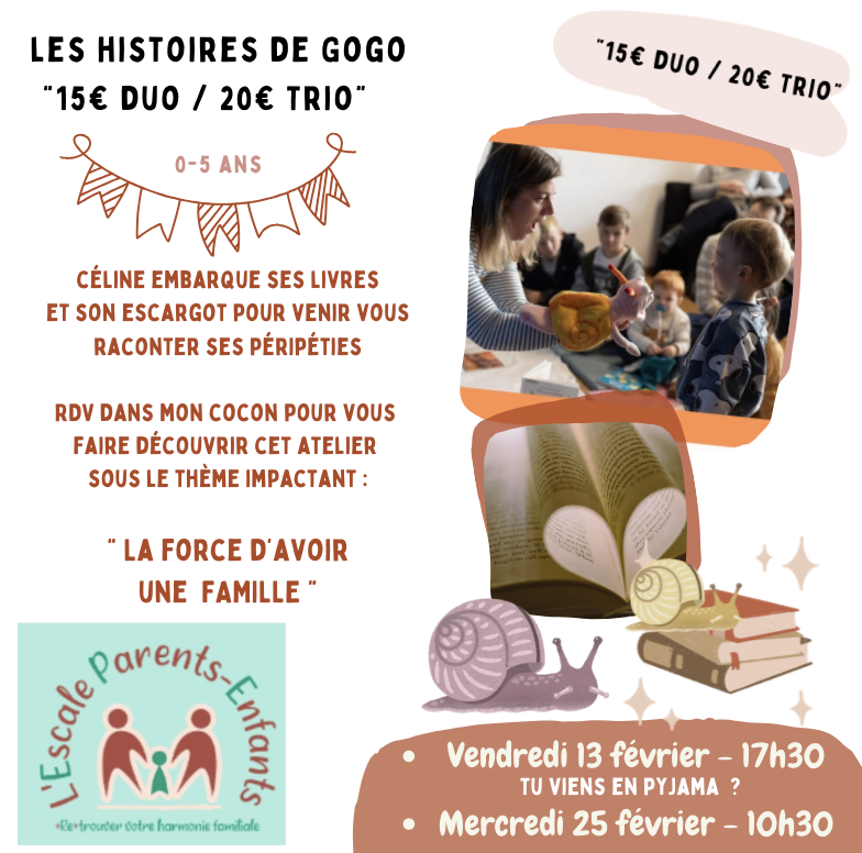 gogo l eescargot céline escale parent enfant