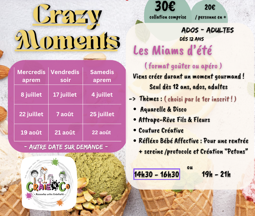Miam's d'été / Craie 'N Co